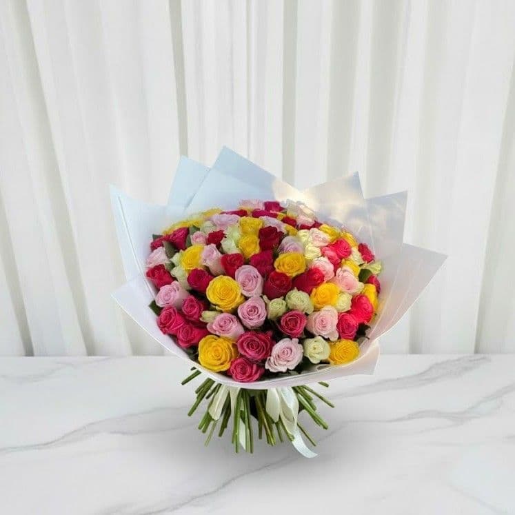 Розы разноцветные (40см) Кения